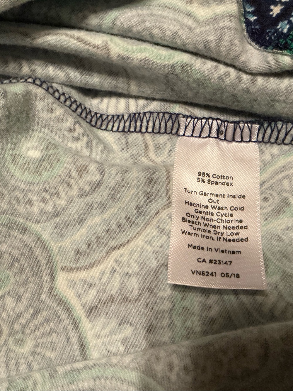 Talbots Pattern Long Sleeve Top - Picture 5 of 5